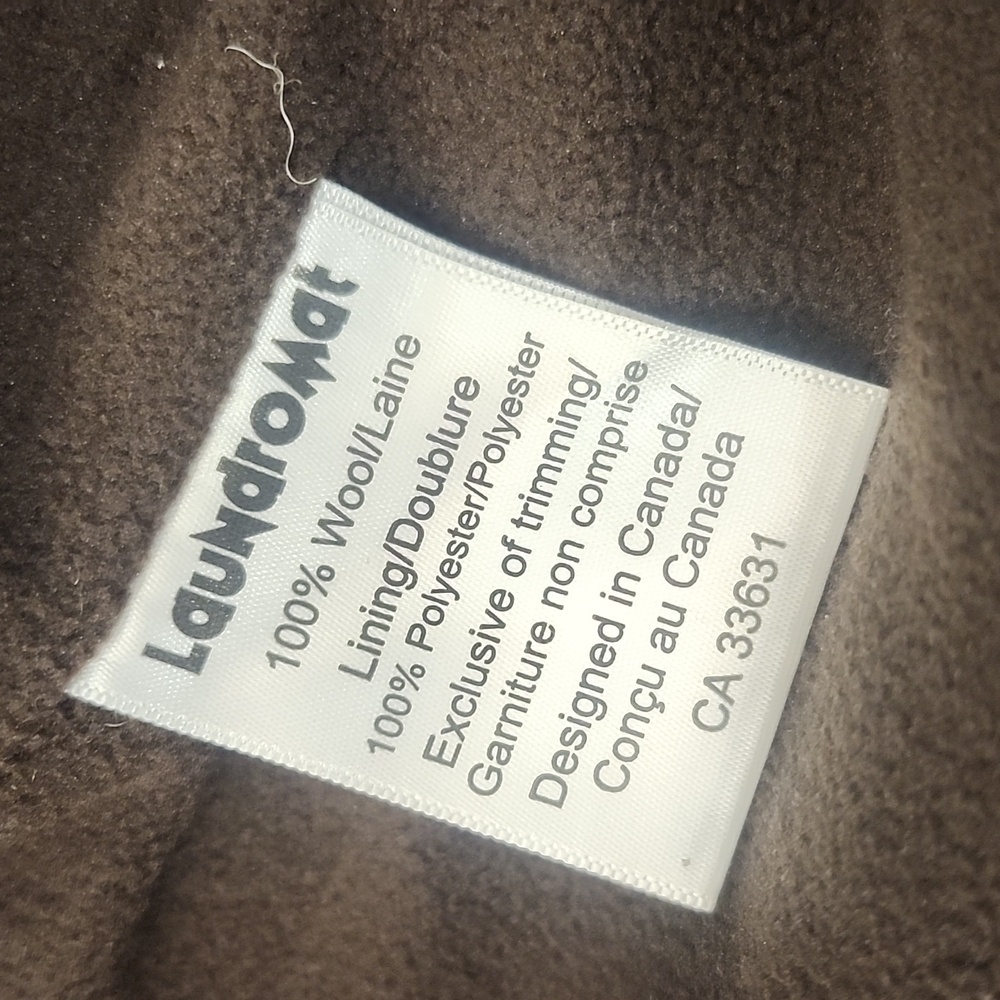Laundromat The Oxford Sweater Jacket Medium Handmade Wool Knit Brown Like New - Picture 6 of 13